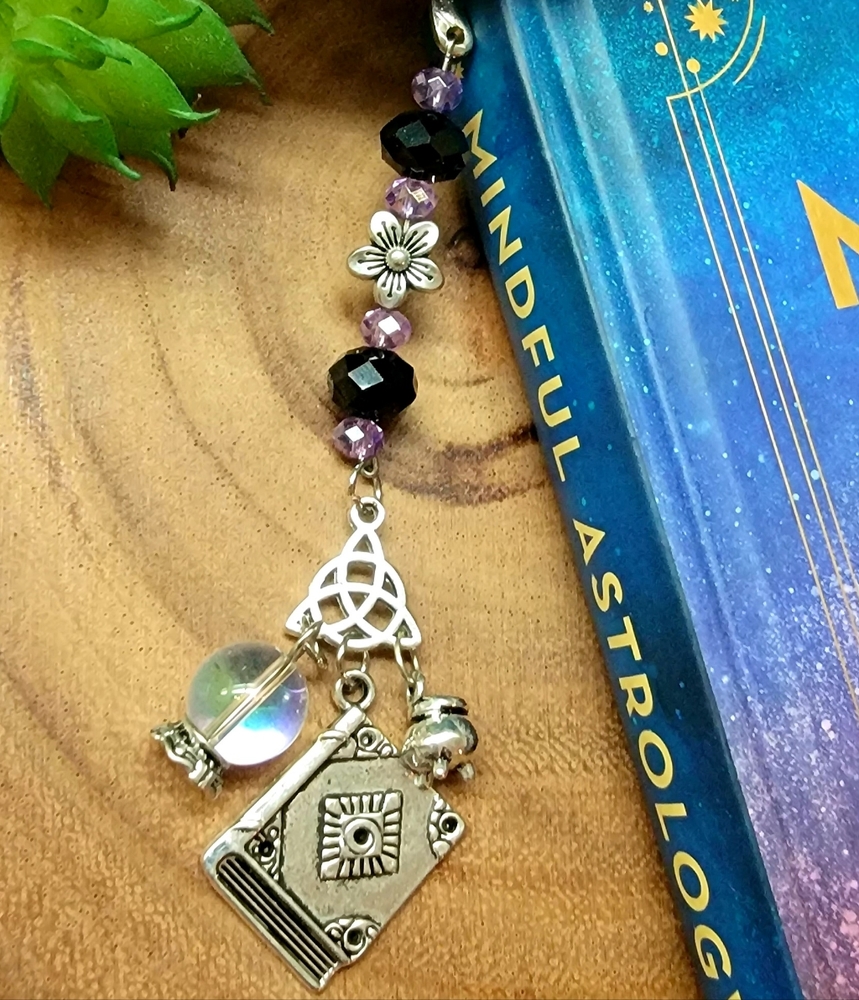 Triquetra Book of Shadows Charm BookMark